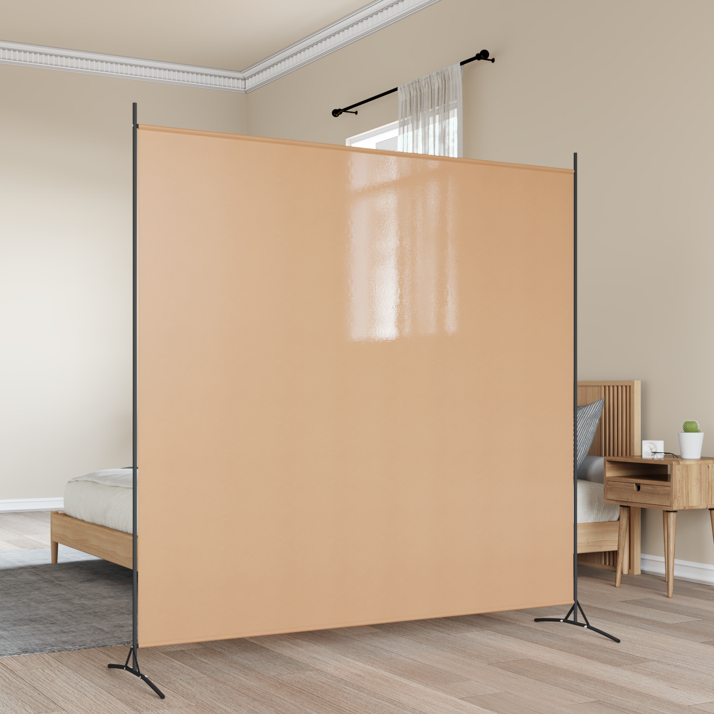 Vieno panelio kambario skaidytuvas Smėlio 175 x 180 cm Audinys
