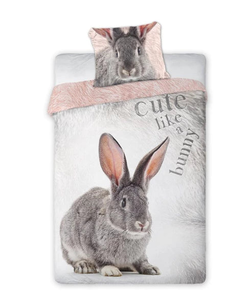 Vaikiškas patalynės komplektas Wild Rabbit (140x200, 2 dalių)
