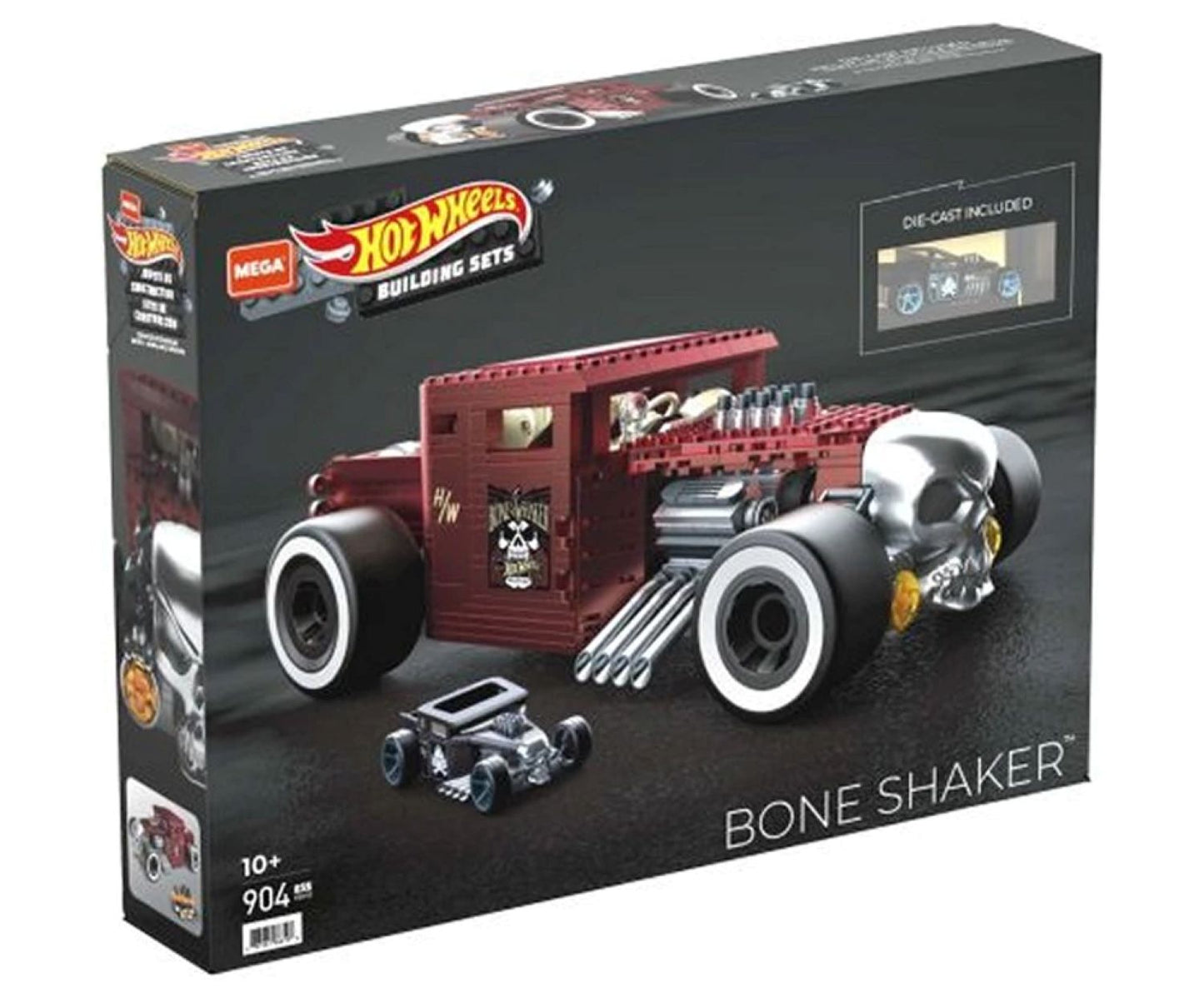 MEGA Hot Wheels Bone Shaker konstruktorius (904 detalės)