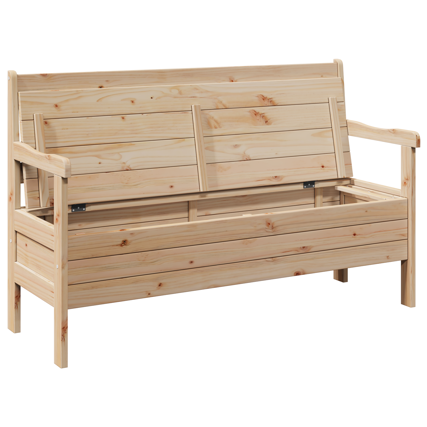 Lauko suolas 119x76x44 cm Iš kietos pušies medienos