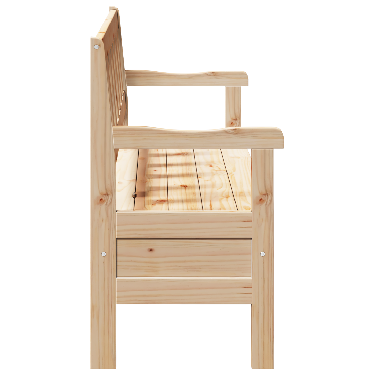 Lauko suolas 119x76x44 cm Iš kietos pušies medienos