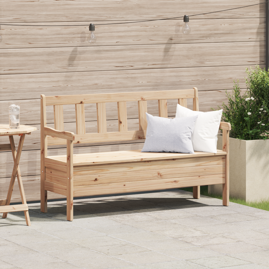 Lauko suolas 119x76x44 cm Iš kietos pušies medienos