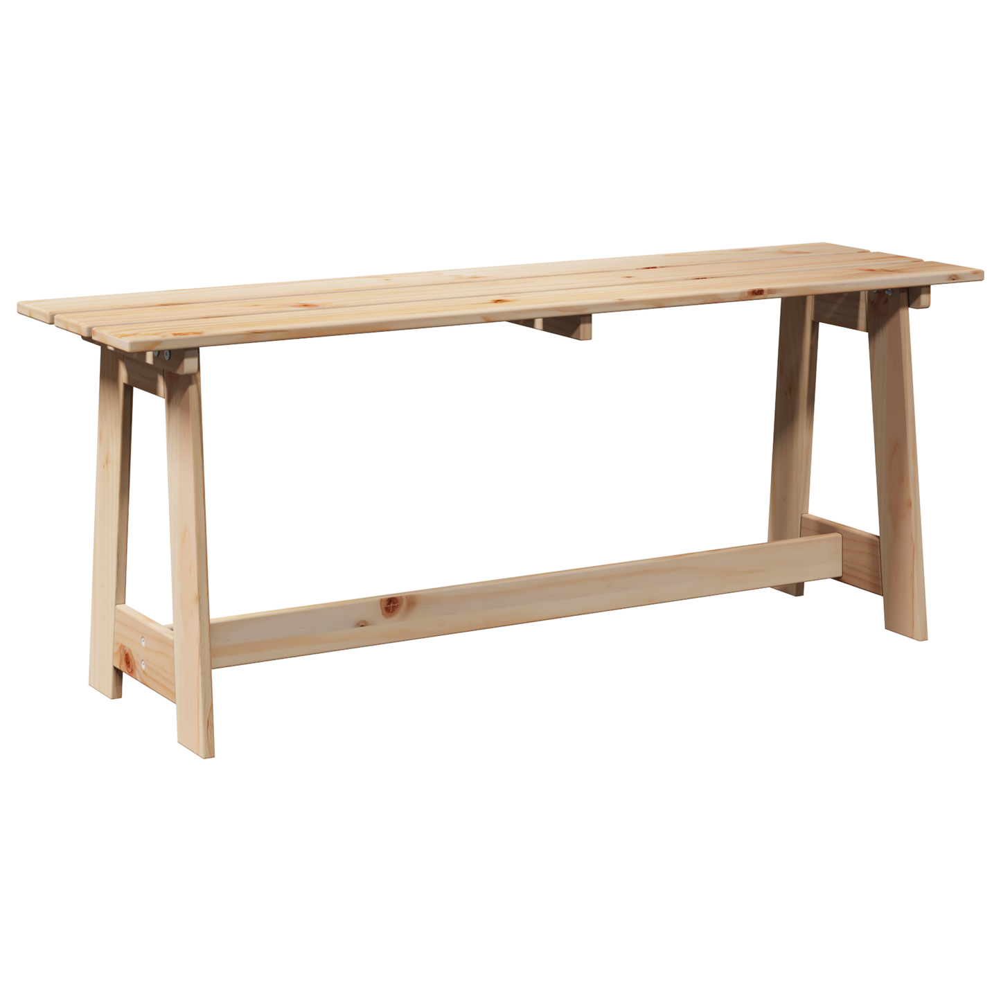 Lauko Suolas 119x35x47 cm Iš Kietos Pušies Medienos