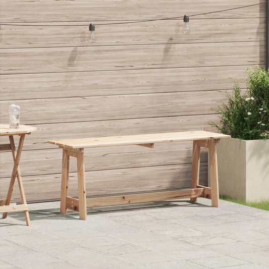 Lauko Suolas 119x35x47 cm Iš Kietos Pušies Medienos