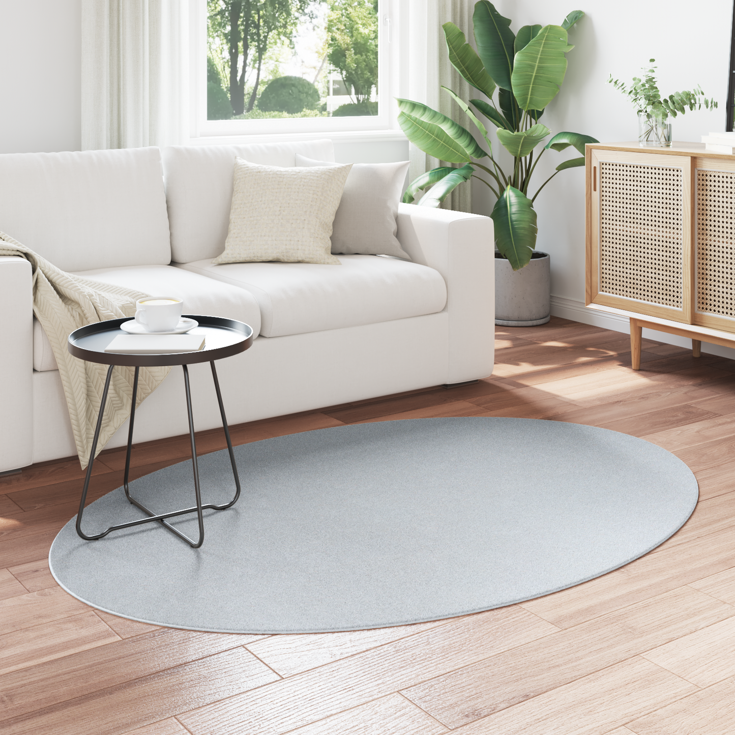Kilimas HUARTE Pilka 170 x 120 cm 100% poliesteris