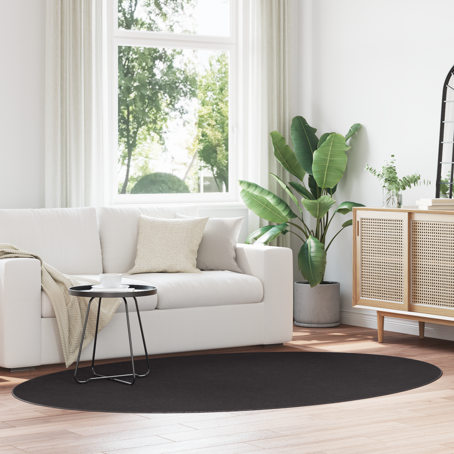 Kilimas HUARTE Juoda 230 x 160 cm 100% poliesteris