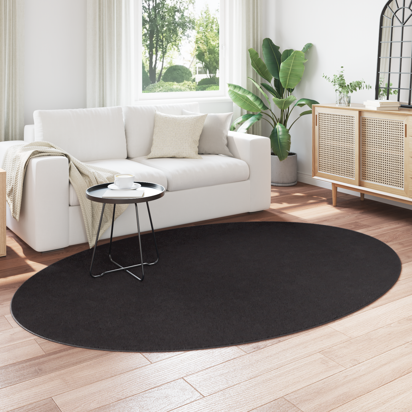 Kilimas HUARTE Juoda 230 x 160 cm 100% poliesteris