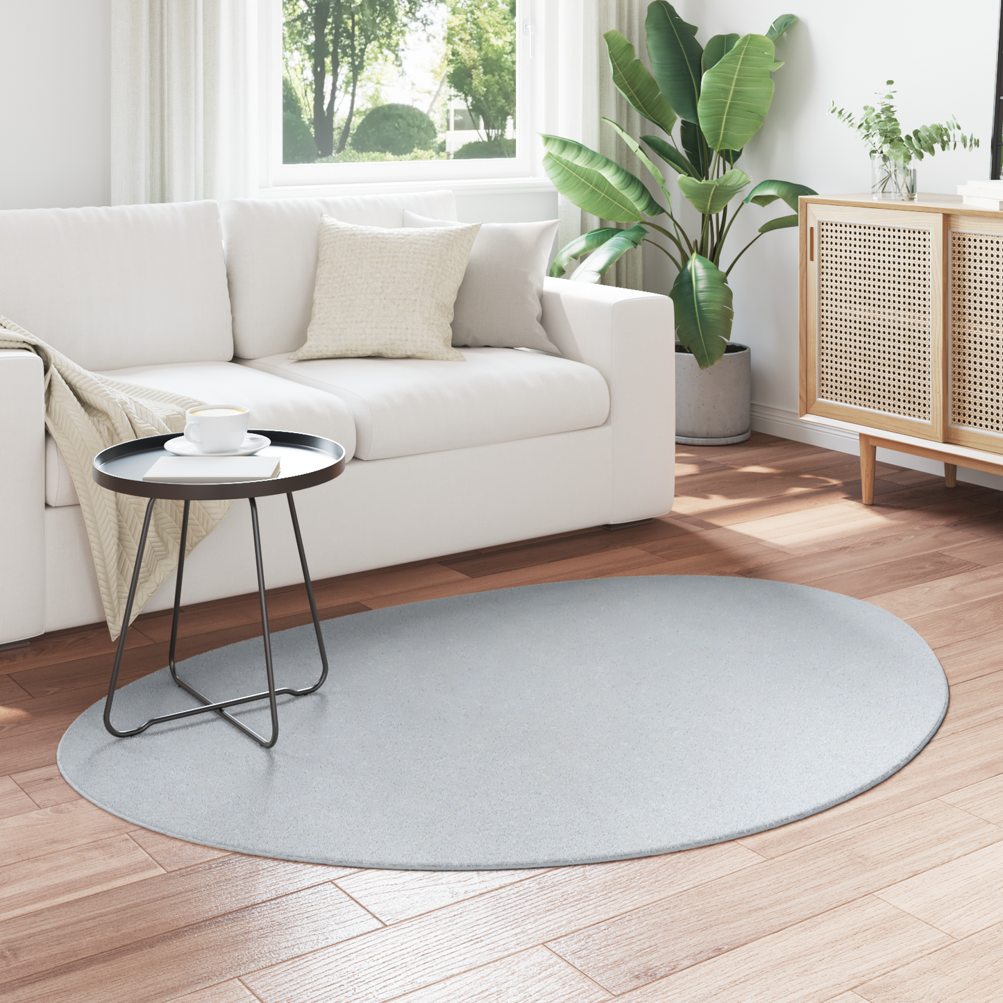 Kilimas HUARTE Pilka 120 x 170 cm Poliesteris