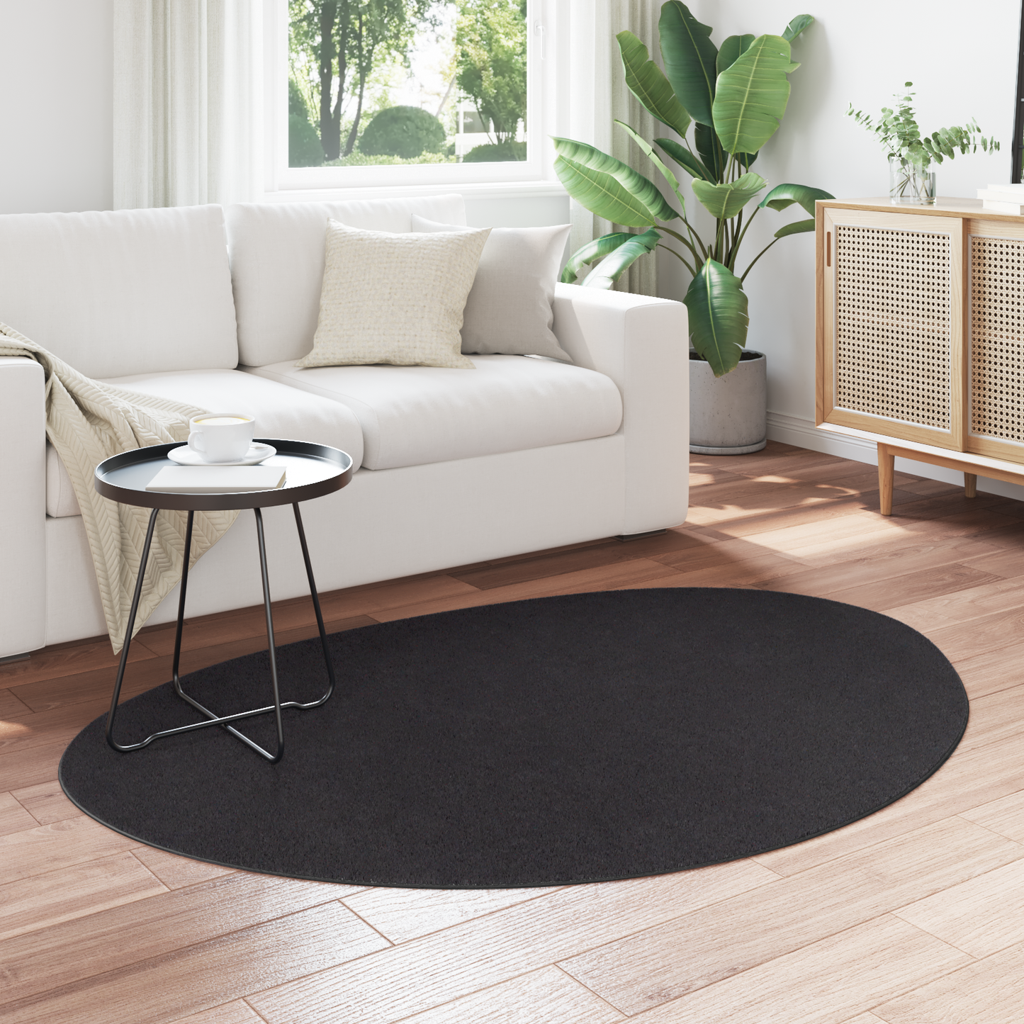 Kilimas HUARTE Juoda 120 x 170 cm Poliesteris