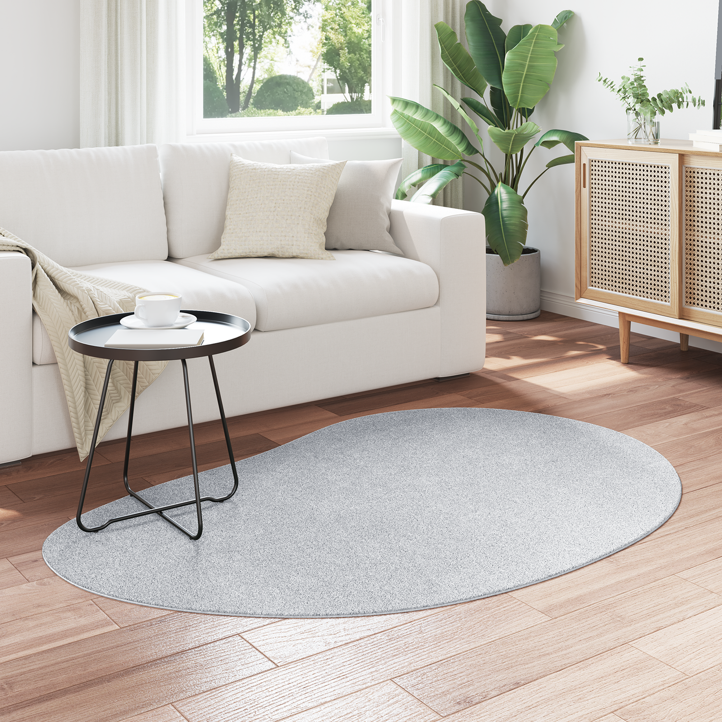 Kilimas Pilka 120 x 170 cm Poliesteris