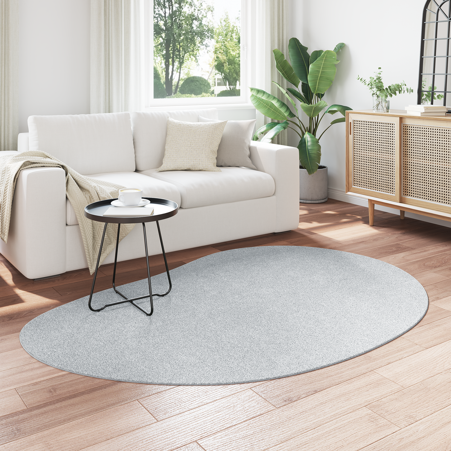 Kilimas Pilka 140 x 200 cm Poliesteris