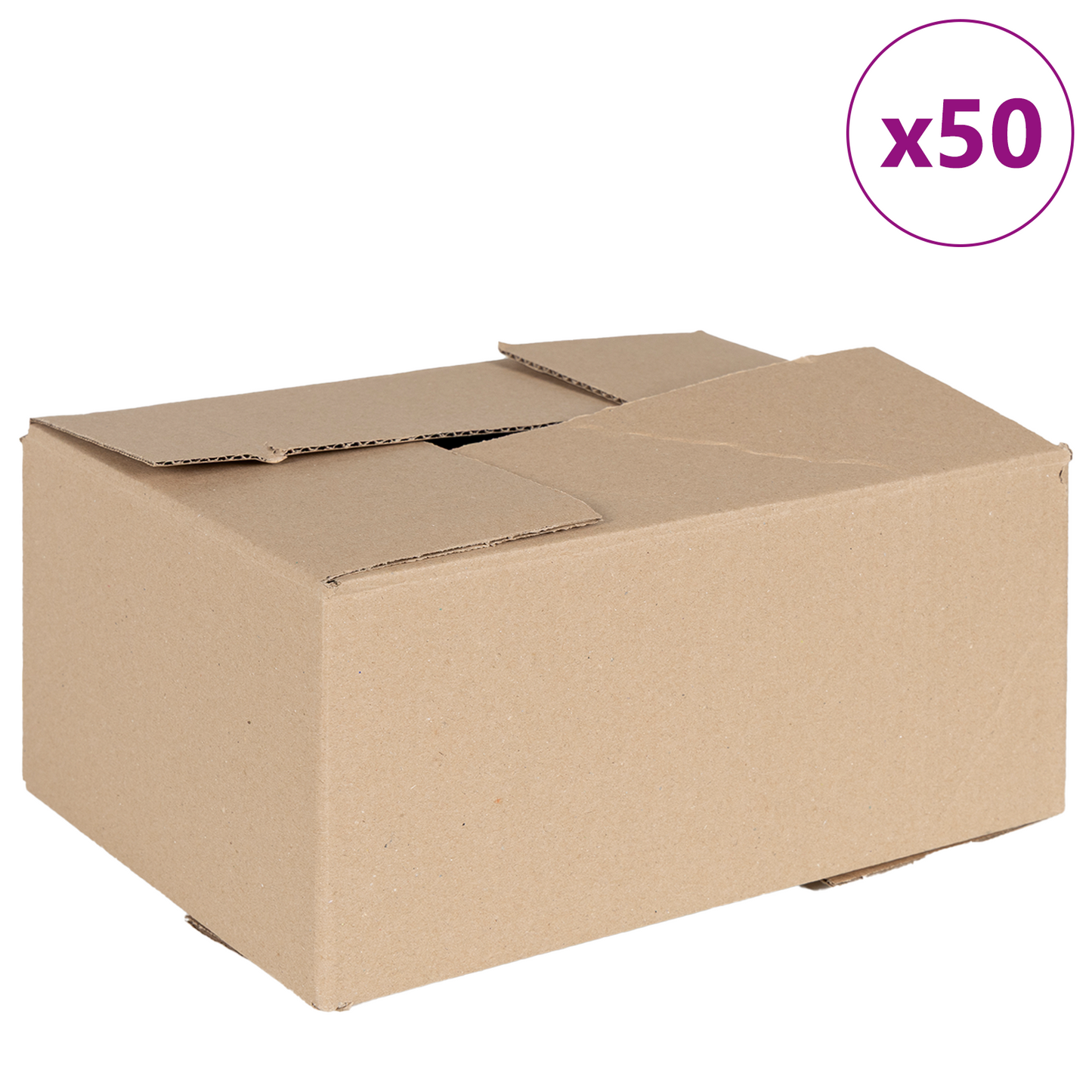 Sulankstoma dėžė 50 pcs Natūrali 30 x 21,5 x 14 cm Kartonas