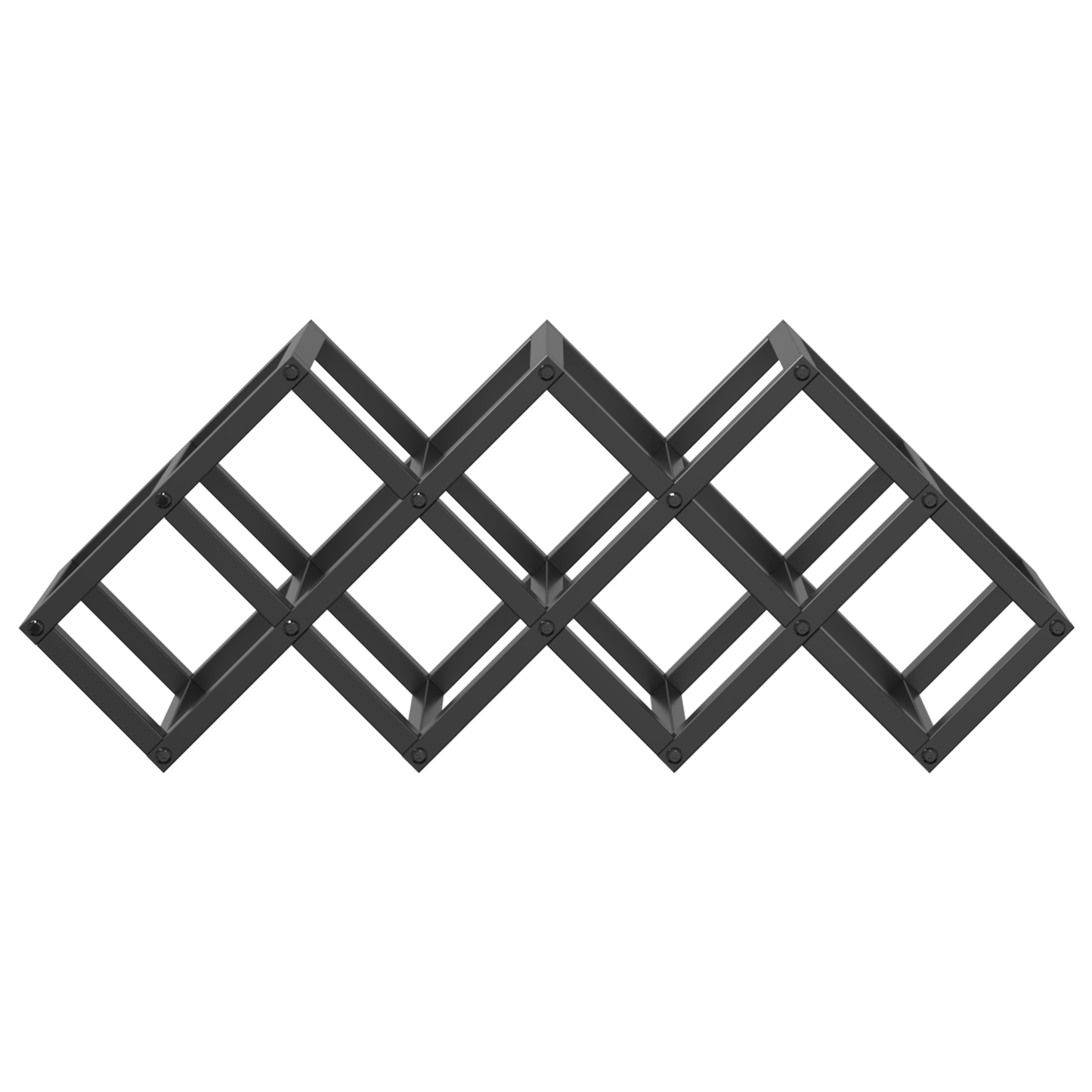 Vyno stovas Juoda 63 x 16.5 x 25 cm