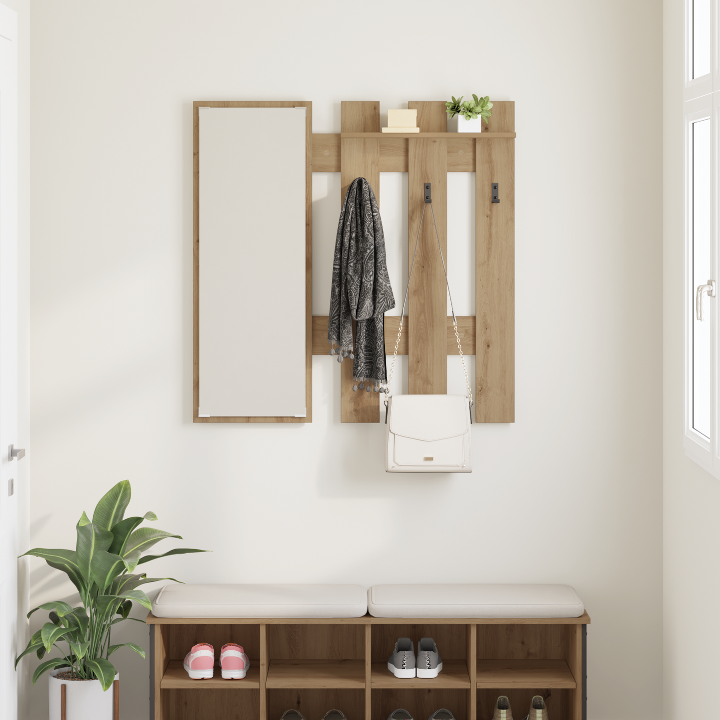 Prikabinamas paltas Amatininkų ąžuolas 100 x 10 x 100 cm