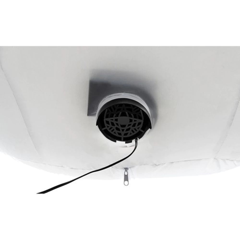 Pripučiamas švytintis sniego senis su LED apšvietimu ( 155 cm)