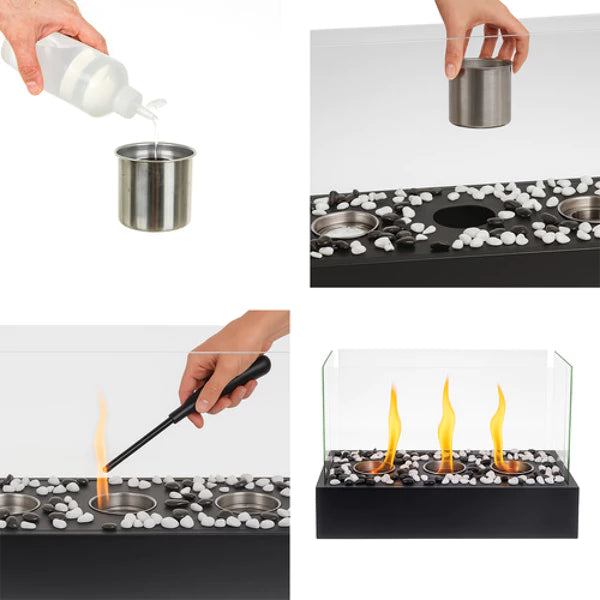 Biožidinys – elegantiškas jaukumas be dūmų! (45 × 29 × 20,5 cm)