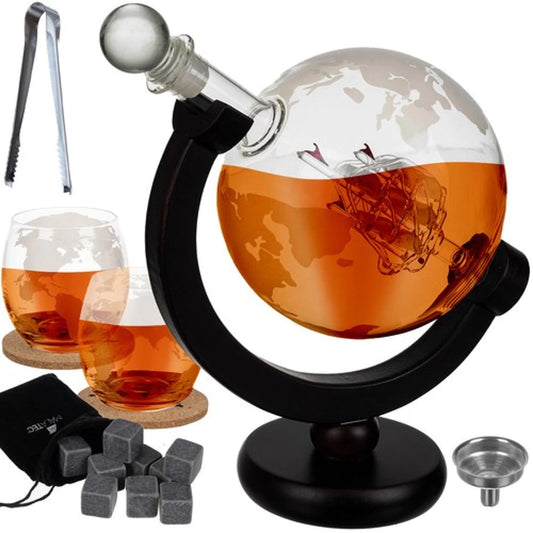 Dekanterio ir viskio rinkinys „Malatec Globe“
