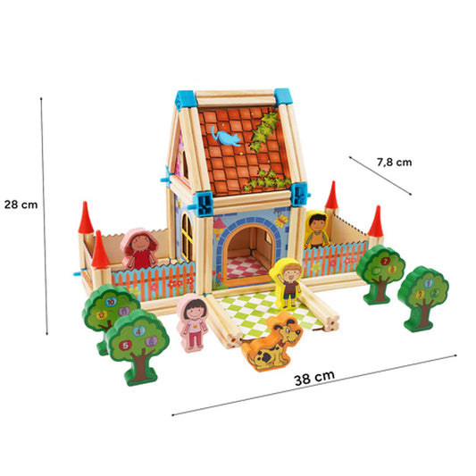 Statybiniai kaladėlės Namelis KRUZZEL (268 detalės )