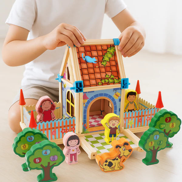 Statybiniai kaladėlės Namelis KRUZZEL (268 detalės )