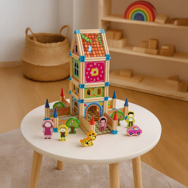 Statybiniai kaladėlės Namelis KRUZZEL (268 detalės )