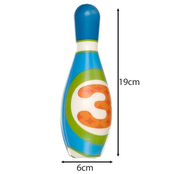 Vaikiškas boulingo rinkinys – spalvingi kėgliai ir žaidimo kamuolys