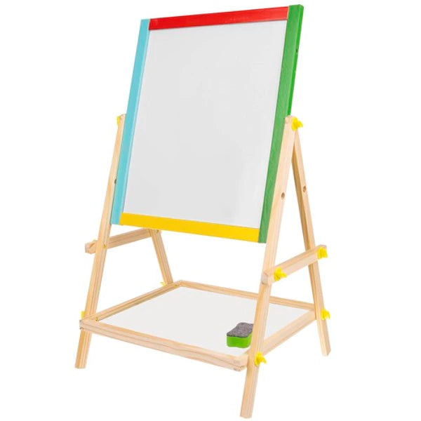 Medinė dvipusė besisukanti magnetinė lenta vaikams