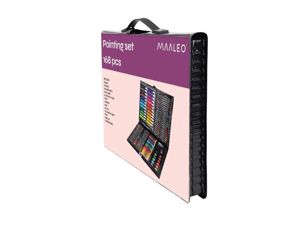 Dažymo ir piešimo rinkinys lagamine – 168 dalių