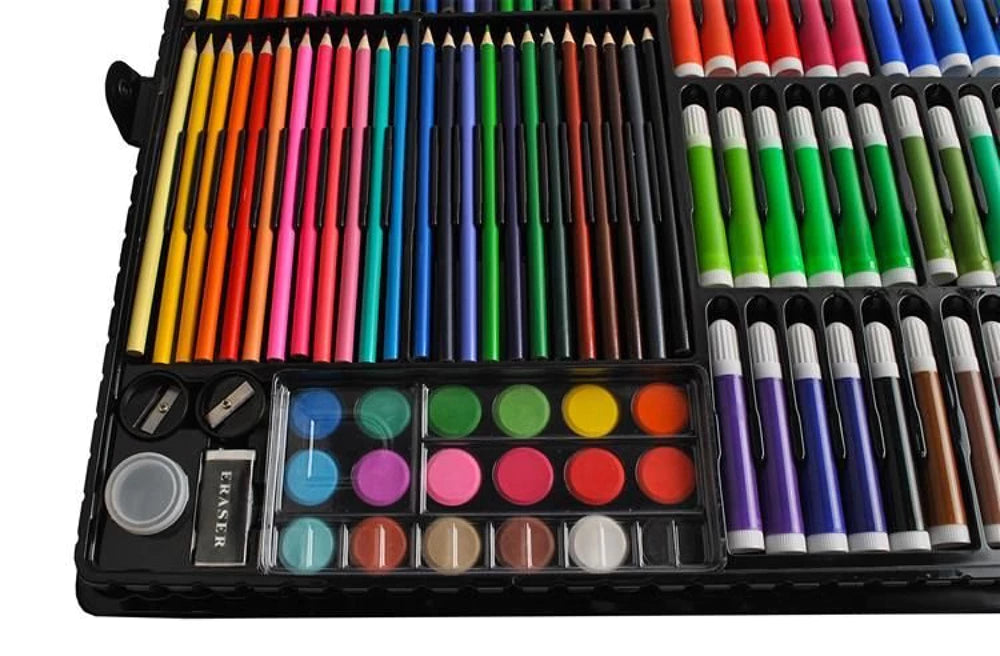 Tapybos ir piešimo rinkinys lagamine – 288 dalių