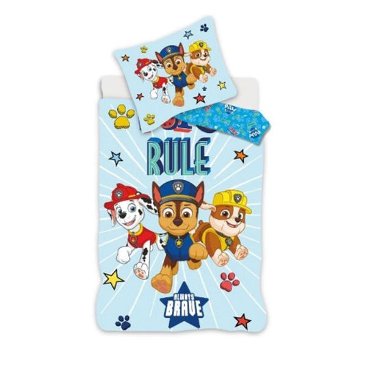 Vaikiškas patalynės komplektas Paw Patrol (140x200 cm, 2 dalių)