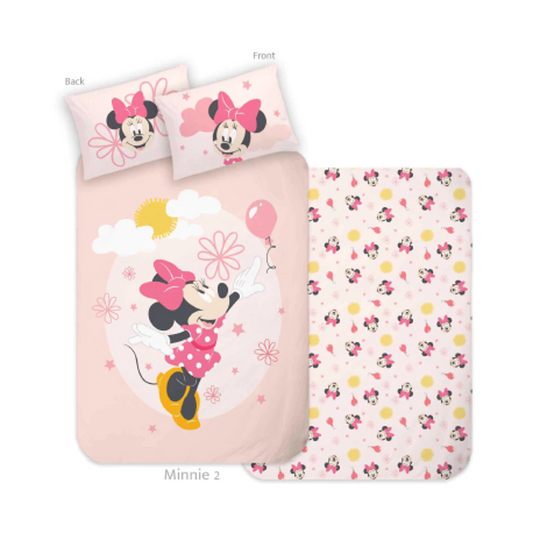 Vaikiškas patalynės komplektas Disney Minnie (140x200, 2 dalių)