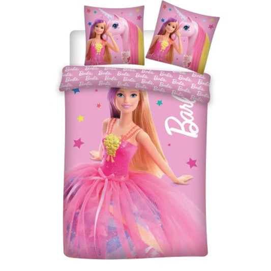 Kūdikių patalynės komplektas Barbie ( 100x135 cm, 2 dalių)