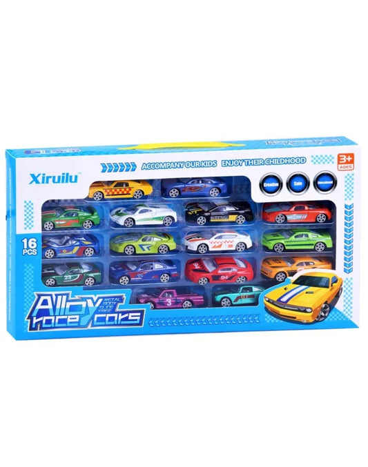 Spalvingų automobilių  rinkinys  1:64 (16 vnt.)