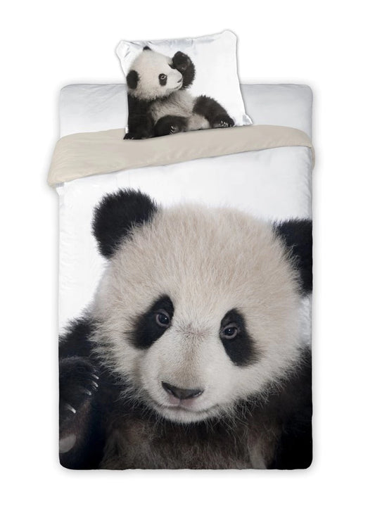 Vaikiškas patalynės komplektas Panda (160x200 cm, 2 dalių)