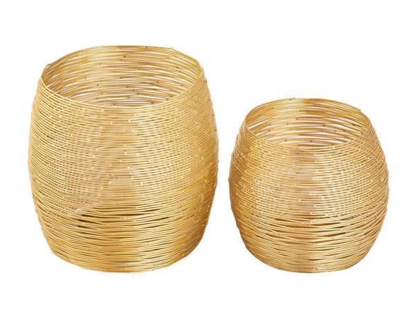 Žibintų rinkinys PARYŽIUS (2 arbatinės žvakidės, auksinės spalvos)