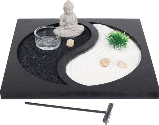 Žvakidė Budos zen sodo (Juoda)
